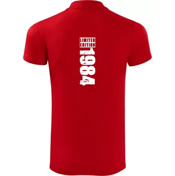 Pánská košile Limited edition 1984 pruh - Polokošile Victory sportovní (dresovina) - M ( Červená )