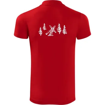 Pánská košile Ježíš s křížem - Polokošile Victory sportovní (dresovina) - 3XL ( Červená )