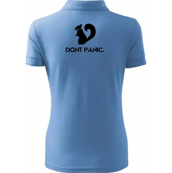 Dont panic - Polokošile dámská Pique Polo - XS ( Pyžamově modrá )