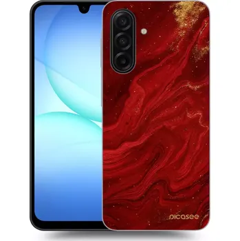 Pouzdro na mobilní telefon Picasee silikonový průhledný obal pro Samsung Galaxy A17 5G - Červená