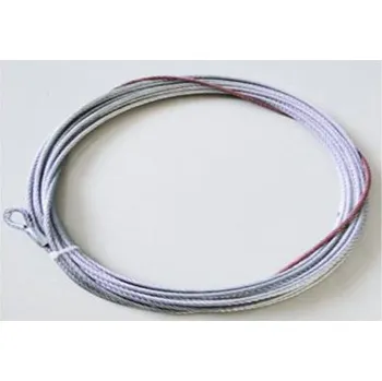 Rybářský naviják BRONCO ocelové lano pro (naviják) navijáky 4500LBS délka 15.2M, průměr 5.5mm (BRONCO ocelové lano pro (naviják) navijáky 4500LBS délka 15.2M, průměr 5.5mm)