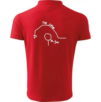 Pánská košile Vtip a ty - Polokošile pánská Pique Polo 203 - XL ( Červená )
