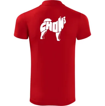 Pánská košile Čau Čau - nápis v těle - Polokošile Victory sportovní (dresovina) - XL ( Červená )