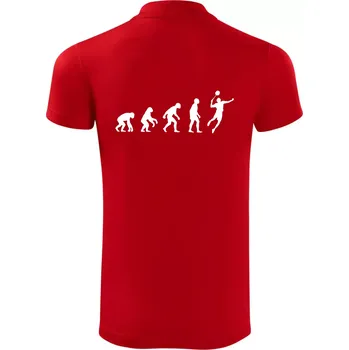 Pánská košile Evoluce Badminton - Polokošile Victory sportovní (dresovina) - L ( Červená )