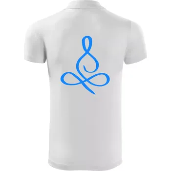 Pánská košile Yoga - lotus modrý (Moňas) - Polokošile Victory sportovní (dresovina) - S ( Bílá )