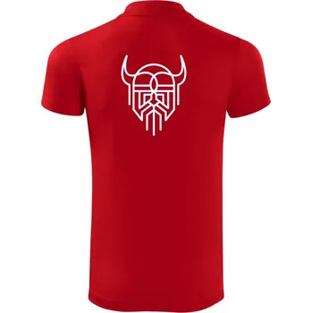 Pánská košile Viking logo - Polokošile Victory sportovní (dresovina) - 2XL ( Červená )