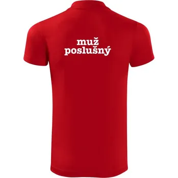 Pánská košile Muž poslušný - Polokošile Victory sportovní (dresovina) - 3XL ( Červená )