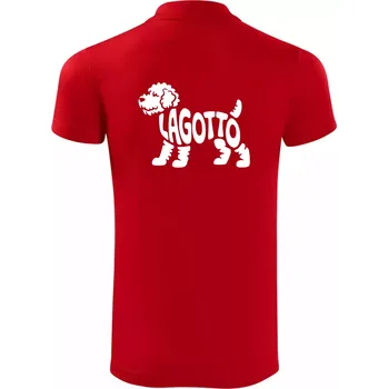 Pánská košile Lagotto nápis v těle - Polokošile Victory sportovní (dresovina) - 3XL ( Červená )