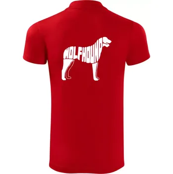 Pánská košile Vlkodav nápis v těle - Polokošile Victory sportovní (dresovina) - S ( Červená )