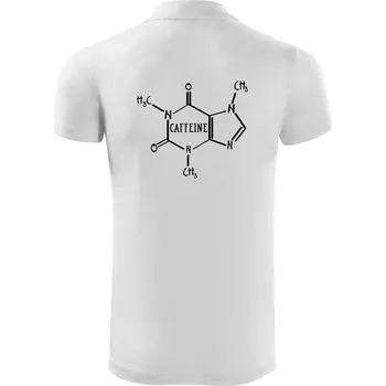 Pánská košile Caffeine molekuly - Polokošile Victory sportovní (dresovina) - 2XL ( Bílá )