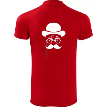 Pánská košile Mustache kolo - Polokošile Victory sportovní (dresovina) - 2XL ( Červená )