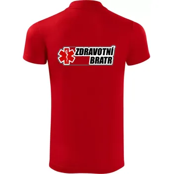 Pánská košile Zdravotní bratr - rescue - Polokošile Victory sportovní (dresovina) - L ( Červená )