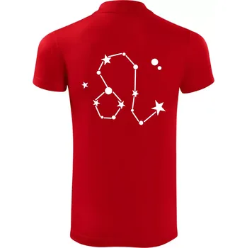 Pánská košile Souhvězdí - Leo - Lev - Polokošile Victory sportovní (dresovina) - XL ( Červená )
