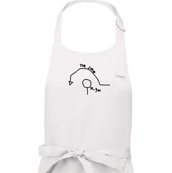 Kuchyňská zástěra Vtip a ty - Pánská zástěra na vaření - Univerzální velikost ( Bílá )