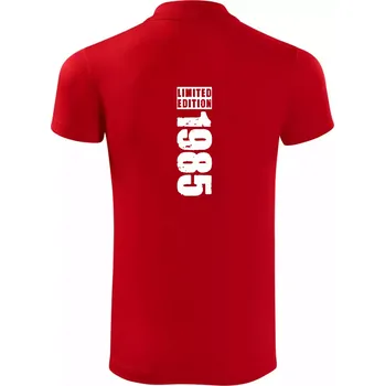 Pánská košile Limited edition 1985 pruh - Polokošile Victory sportovní (dresovina) - 2XL ( Červená )