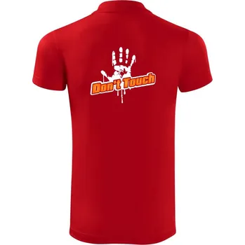 Pánská košile Don't touch - Polokošile Victory sportovní (dresovina) - S ( Červená )
