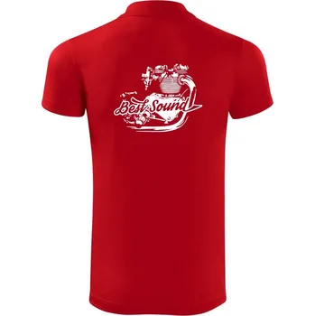Pánská košile Moto Best Sound - Polokošile Victory sportovní (dresovina) - S ( Červená )