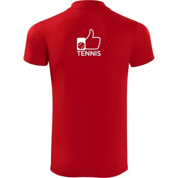 Pánská košile Tenis palec - Polokošile Victory sportovní (dresovina) - M ( Červená )