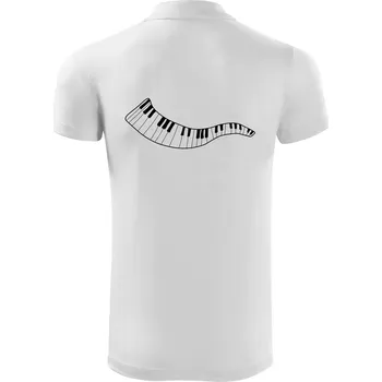 Pánská košile Klávesy vlna - Polokošile Victory sportovní (dresovina) - 3XL ( Bílá )