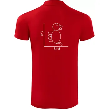 Pánská košile Cat bird diagram - Polokošile Victory sportovní (dresovina) - 2XL ( Červená )