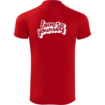 Pánská košile Love Yourself - Polokošile Victory sportovní (dresovina) - XL ( Červená )