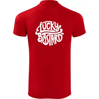 Pánská košile Lucky Bastard - Polokošile Victory sportovní (dresovina) - M ( Červená )