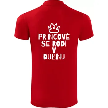 Pánská košile Princové se rodí v dubnu - Polokošile Victory sportovní (dresovina) - S ( Červená )