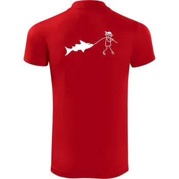 Pánská košile Velký rybář - Polokošile Victory sportovní (dresovina) - L ( Červená )