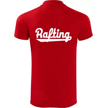 Pánská košile Rafting nápis - Polokošile Victory sportovní (dresovina) - S ( Červená )