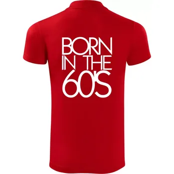 Pánská košile Born In The 60's - Polokošile Victory sportovní (dresovina) - 2XL ( Červená )