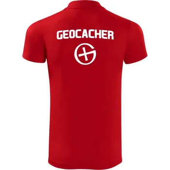 Pánská košile Geocacher point - Polokošile Victory sportovní (dresovina) - L ( Červená )