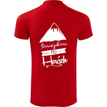 Pánská košile Šmejdím po horách - Polokošile Victory sportovní (dresovina) - 2XL ( Červená )