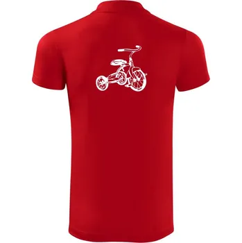 Pánská košile Tříkolka dětská - Polokošile Victory sportovní (dresovina) - L ( Červená )