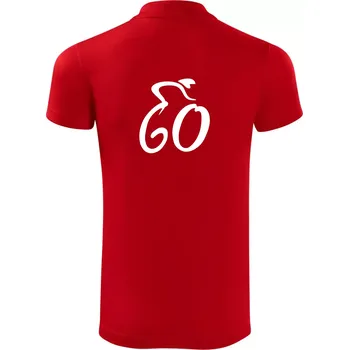 Pánská košile Cyklista slaví šedesátku (60) - Polokošile Victory sportovní (dresovina) - XL ( Červená )
