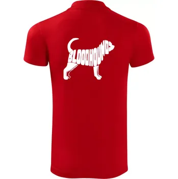 Pánská košile Bloodhound nápis v těle - Polokošile Victory sportovní (dresovina) - 2XL ( Červená )