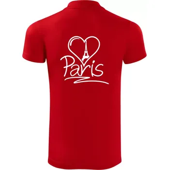 Pánská košile Srdce Paris - Polokošile Victory sportovní (dresovina) - L ( Červená )