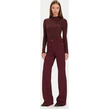 Dámské kalhoty Guess Kalhoty z materiálu W5BB16 KCMU2 Červená Flare Fit L