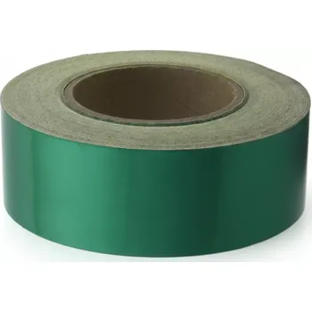 Výstražná páska Zelená reflexní samolepicí výstražná páska - délka 45 m, šířka 5 cm