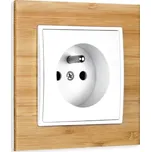 Elhard Zásuvka Vera Woods, bílá / světlé dřevo - kompletní