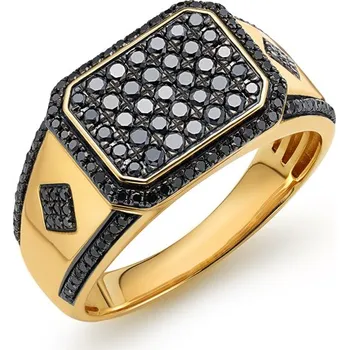 Prsten Diamantový pánský pečetní prsten 1,030 ct KU1738 + dárkové balení LUXUS zdarma