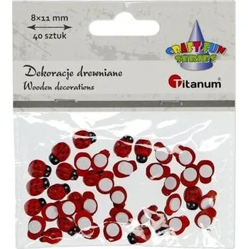 Set školních potřeb Dekoracja drewniana Biedronki samoprzylepne 8x11mm op. 40szt, Craft Fun