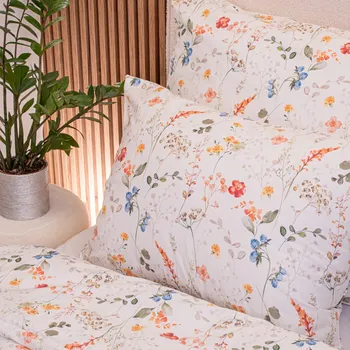 Bavlněný povlak na polštář 50x70 cm romantické květiny Amy