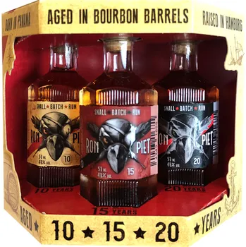 Rum Ron Piet Set 10Y 15Y 20Y 40% 3x 50 ml (karton)
