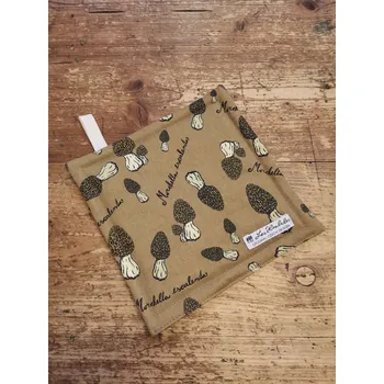 Kuchyňská zástěra Chňapka "Smrž" - hnědá