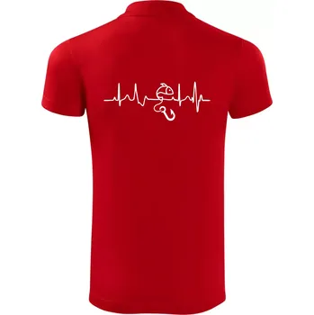 Pánská košile Ekg rybaření - Polokošile Victory sportovní (dresovina) - L ( Červená )