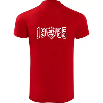 Pánská košile Narozeninový motiv - znak - 1985 - Polokošile Victory sportovní (dresovina) - M ( Červená )