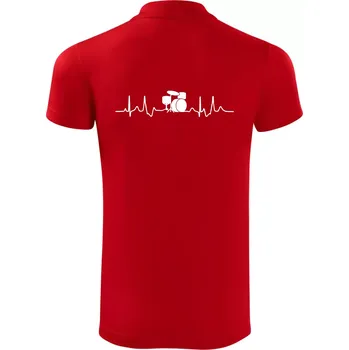 Pánská košile Bicí EKG - Polokošile Victory sportovní (dresovina) - XL ( Červená )