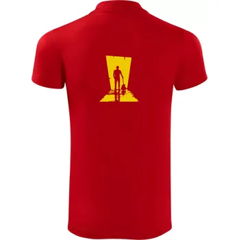 Pánská košile Kytarista ve tmě - Polokošile Victory sportovní (dresovina) - XL ( Červená )