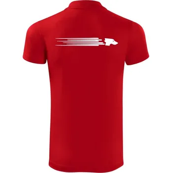 Pánská košile Chrt rychlý - Polokošile Victory sportovní (dresovina) - 2XL ( Červená )