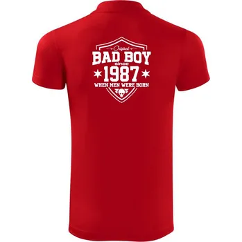 Pánská košile Bad boy since 1987 - Polokošile Victory sportovní (dresovina) - 2XL ( Červená )